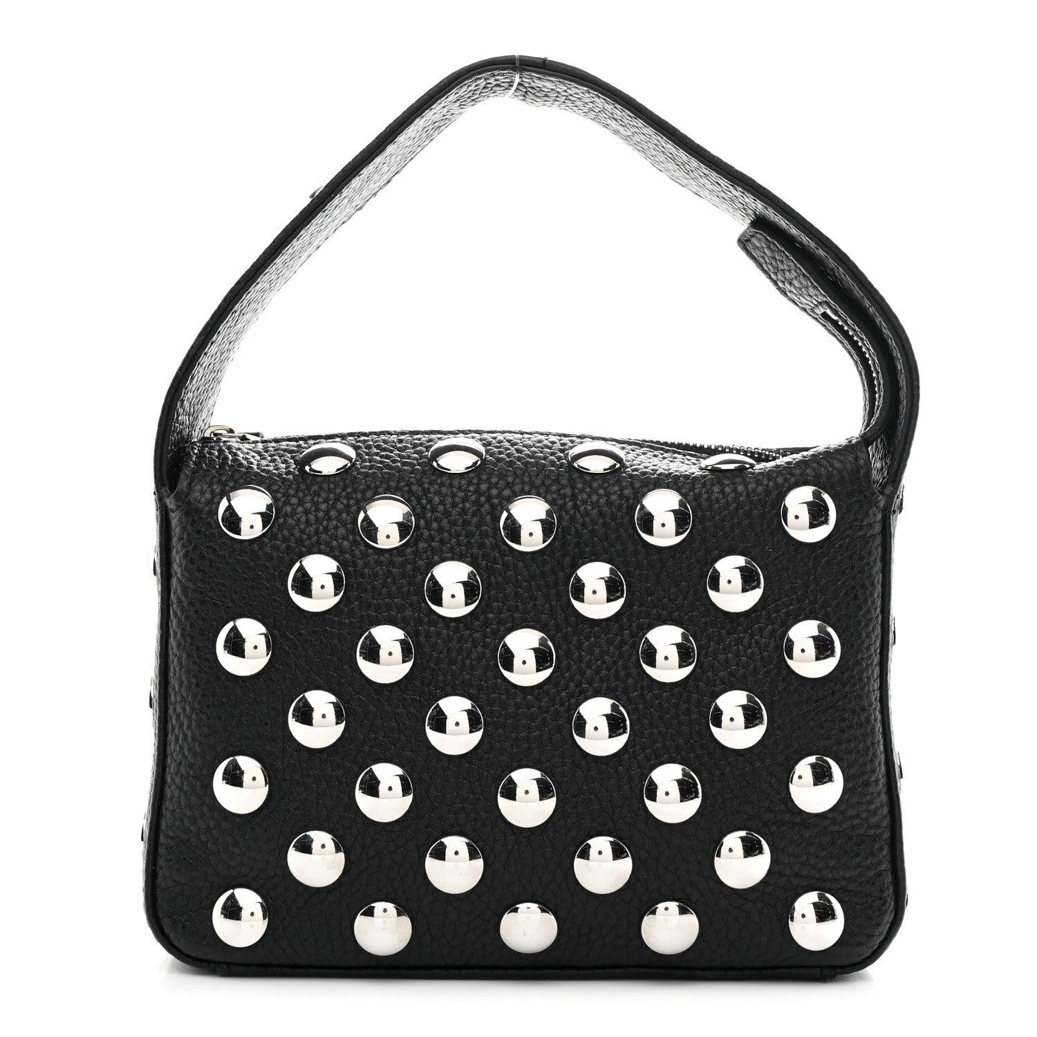 Khaite Pebbled Sport Calfskin Studded Small Elena Black 1 of 10