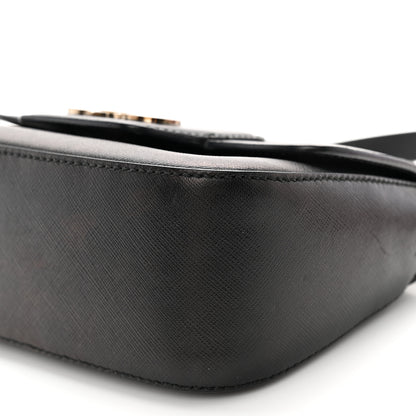 Salvatore Ferragamo Saffiano Paris Crossbody Bag Black 10 of 11