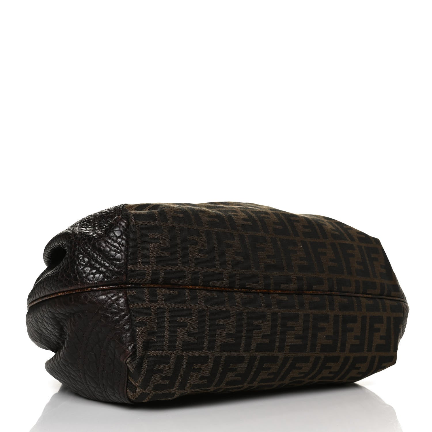 Fendi Zucca Nappa Nuvolata Vitello Tortuga Spy Tobacco Moro 4 of 17