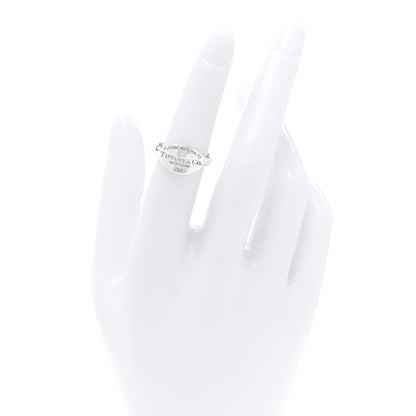 Tiffany Sterling Silver Return to Tiffany Oval Ring 51 5.75 2 of 3