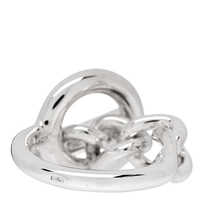 Hermes Sterling Silver GM Croisette Ring 57 8 3 of 5