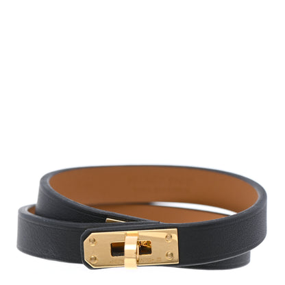 Hermes Swift Mini Kelly Double Tour Bracelet T2 Black 1 of 6