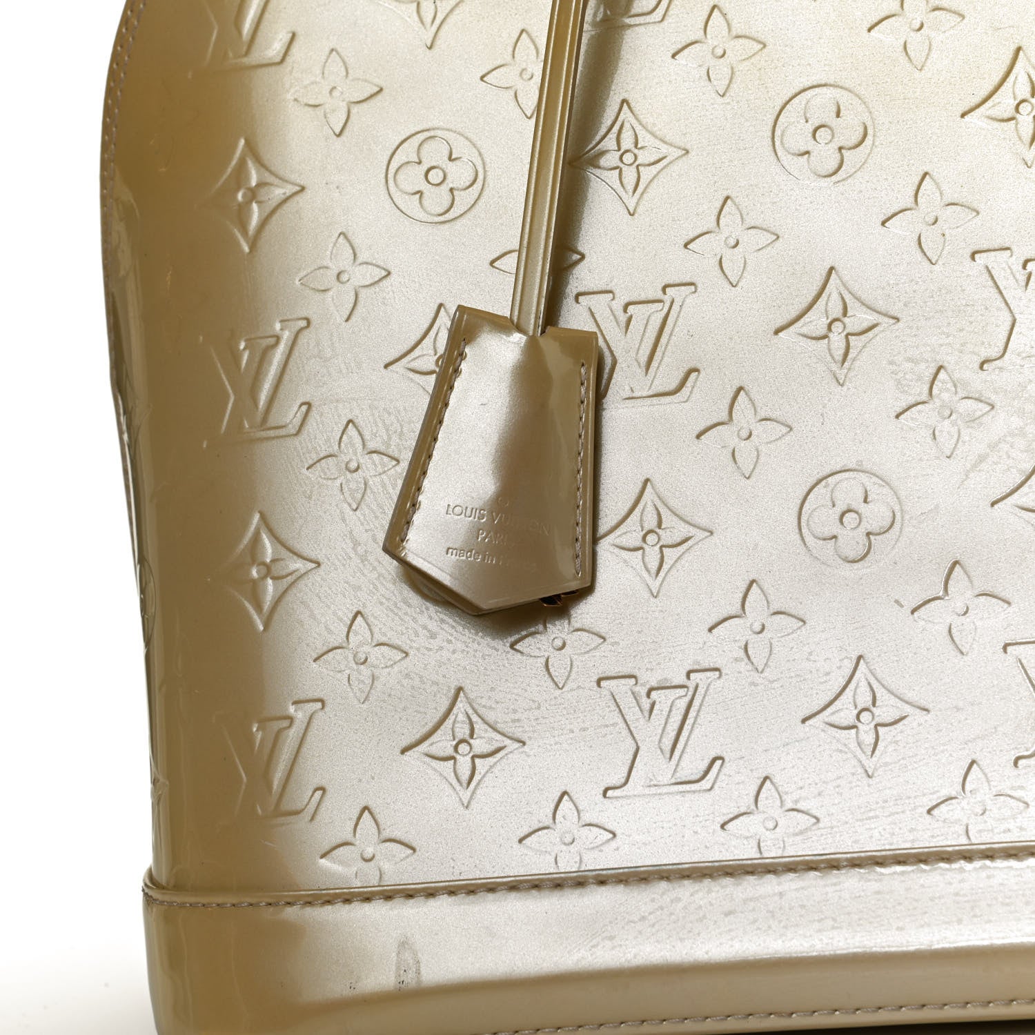 Louis Vuitton Vernis Alma MM Blanc Corail 7 of 11