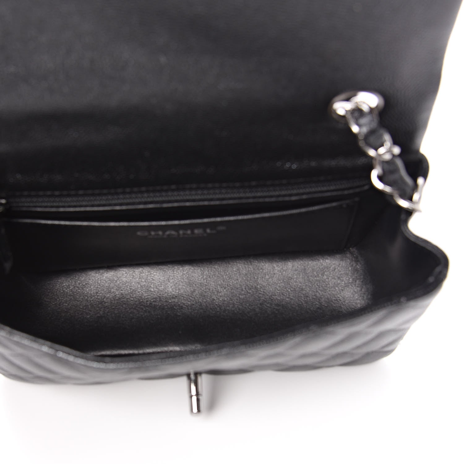 Chanel Iridescent Caviar Quilted Mini Rectangular Flap Black 5 of 11