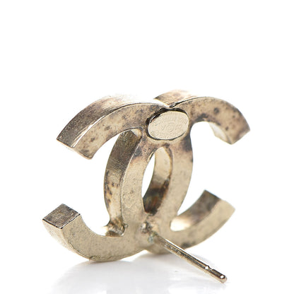 Chanel Enamel Pearl Crystal CC Earrings White 6 of 8