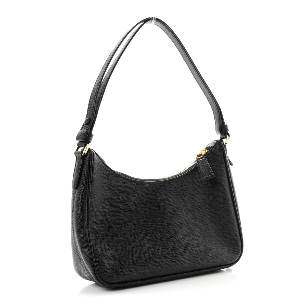 Saffiano Lux Mini Re-Edition Shoulder Bag Black