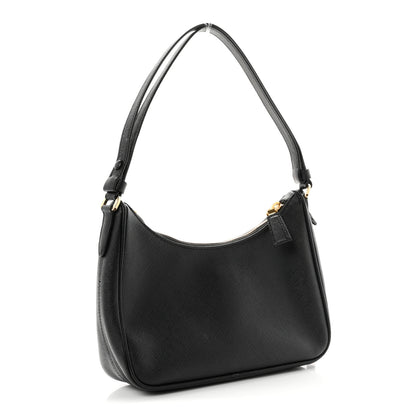 Prada Saffiano Lux Mini Re-Edition Shoulder Bag Black 3 of 11