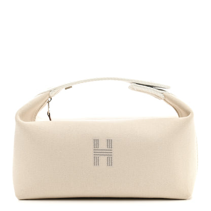 Hermes Canvas Small Bride-A-Brac Pouch Natural 1 of 8