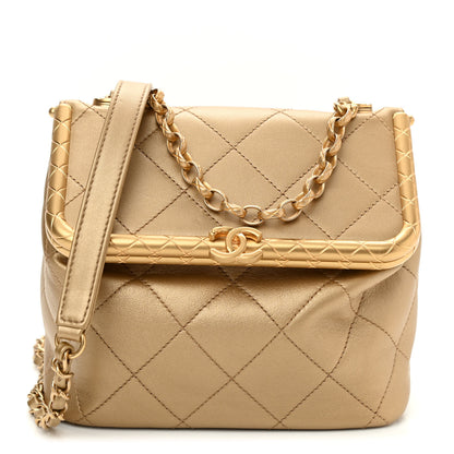 Chanel Metallic Lambskin Quilted My Crush Bag Gold 1 of 11