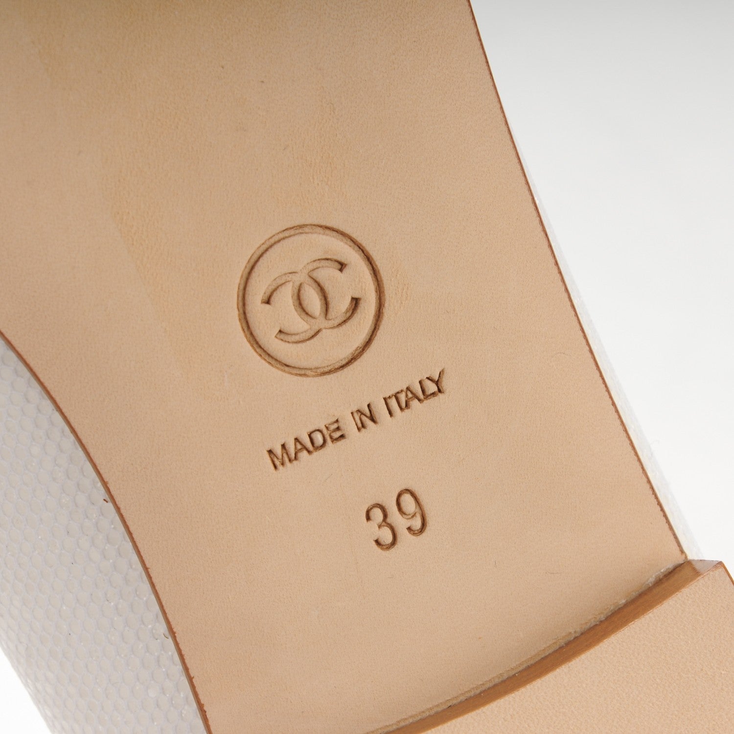 Chanel Fabric Cap Toe Ballerina Flats 39 White Black 6 of 7