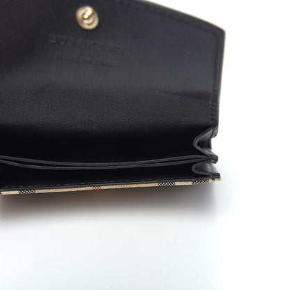 Burberry Calfskin House Check Chesam Card Case Black 5 of 7