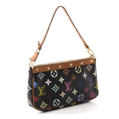 Louis Vuitton Monogram Multicolor Pochette Accessories Black 2 of 10