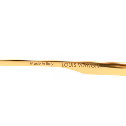 Louis Vuitton Metal LV Ash Sunglasses Z1267E Gold 6 of 7