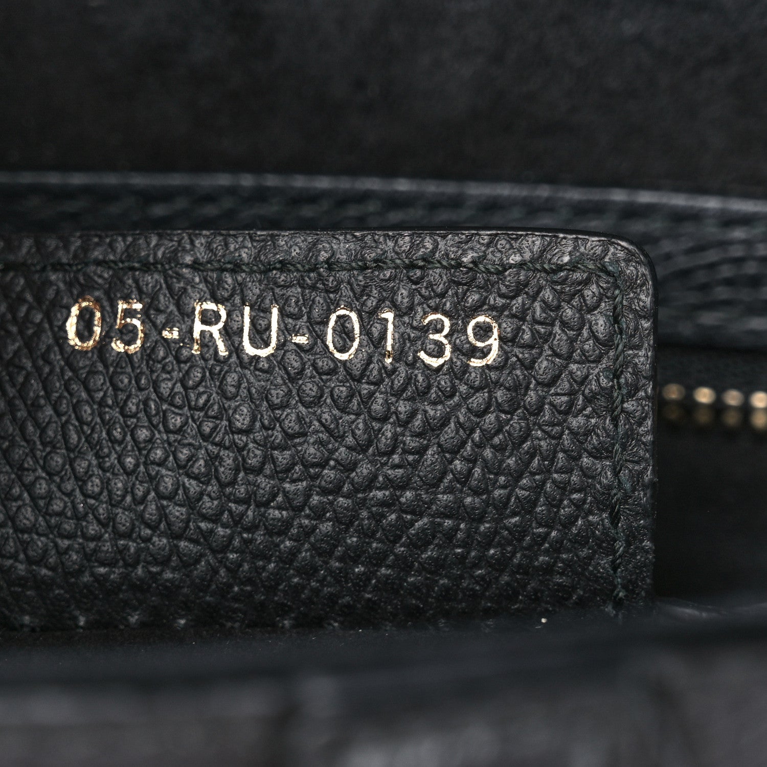 Christian Dior Grained Calfskin Saddle Bag Black 7 of 10