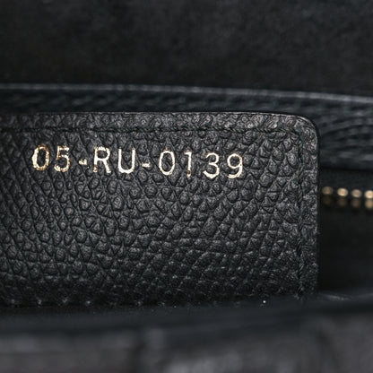 Christian Dior Grained Calfskin Saddle Bag Black 7 of 10