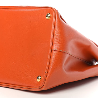 Prada Saffiano Lux Large Tote Papaya 9 of 15