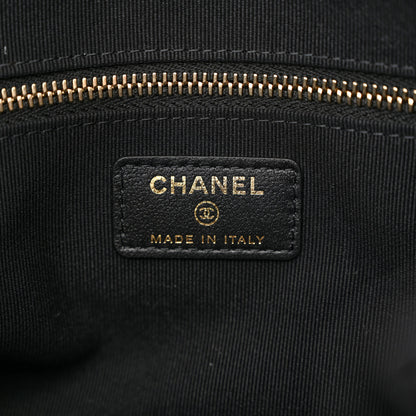 Chanel Nylon Grosgrain Large Lifestyle Pouch With Foldable Tote Black 10 of 14