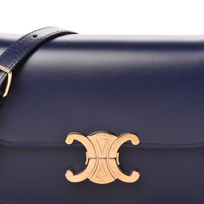 Celine Shiny Calfskin Teen Triomphe Dark Blue 10 of 10