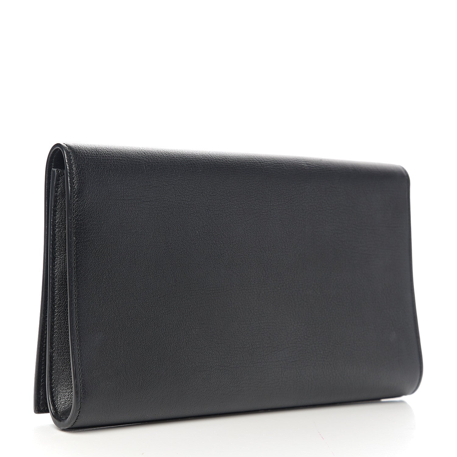 Saint Laurent Calfskin Monogram Large Belle De Jour Clutch Black 2 of 9