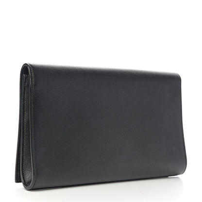 Saint Laurent Calfskin Monogram Large Belle De Jour Clutch Black 2 of 9