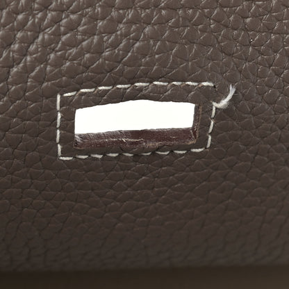 Hermes Taurillon Clemence Jypsiere 34 Etoupe 13 of 13