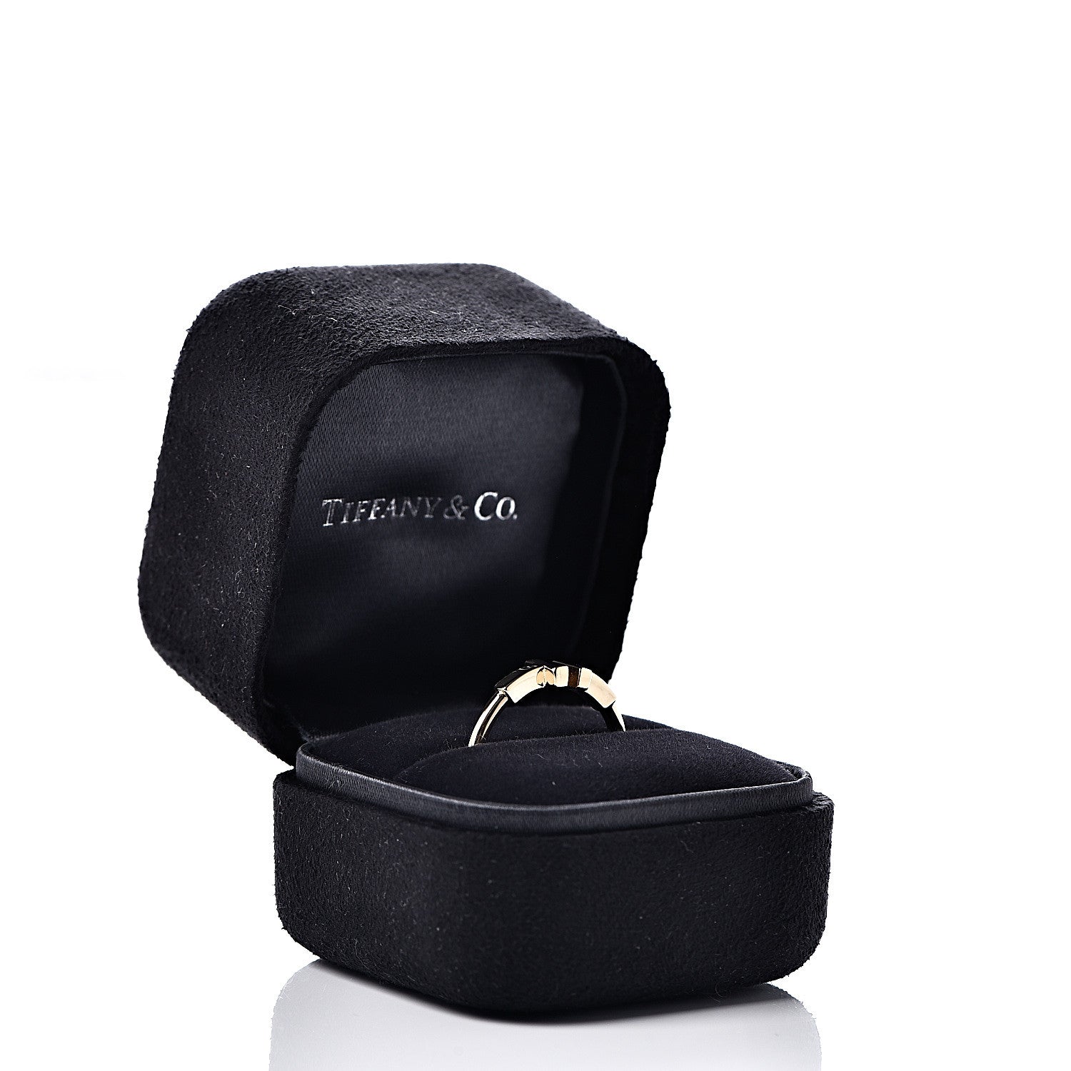 Tiffany 18K Yellow Gold T Wire Ring 54 6.75 5 of 5