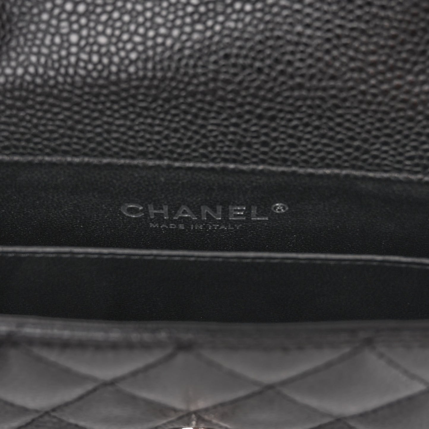 Caviar Quilted Extra Mini Flap Black