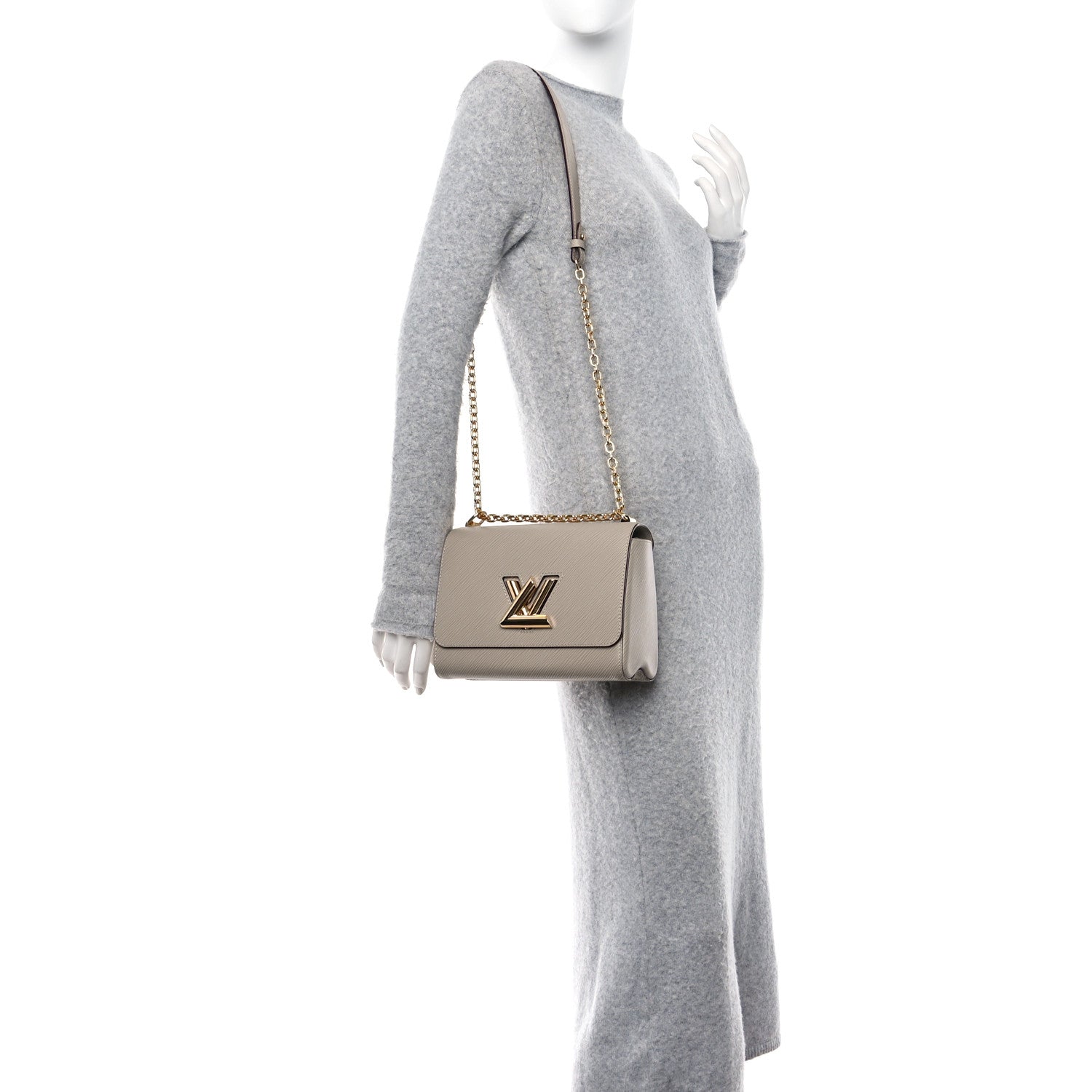 Louis Vuitton Epi Twist Shoulder Bag MM Galet 2 of 10