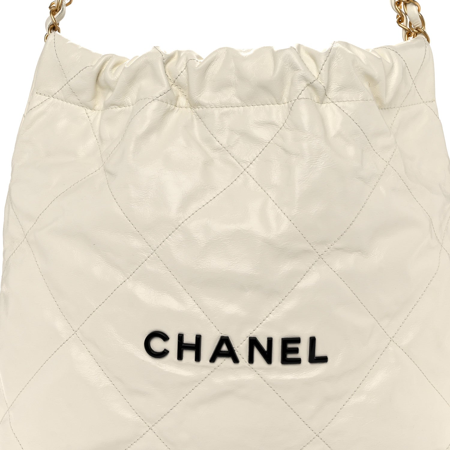 Chanel Calfskin Quilted Small Chanel 22 White 9 of 11