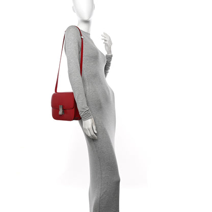 Celine Box Calfskin Medium Classic Box Flap Bag Red 2 of 13