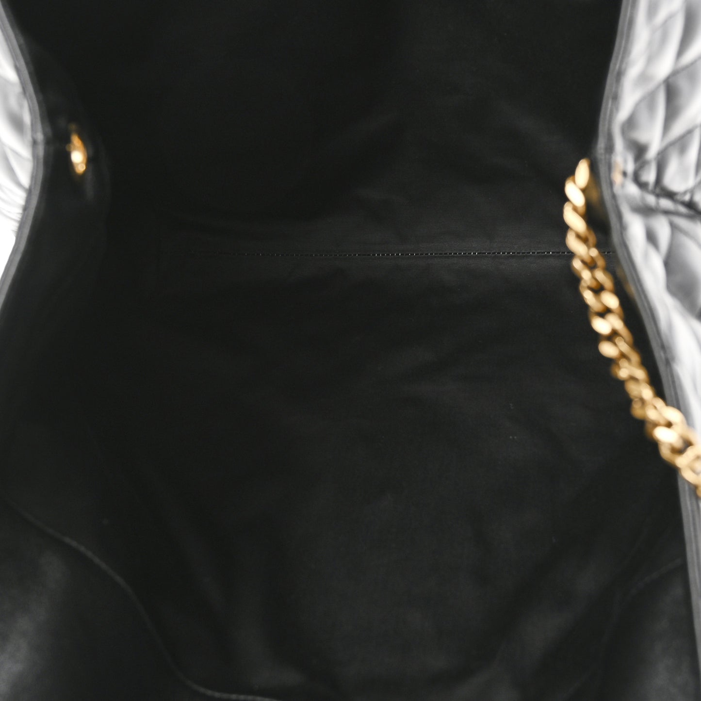 Lambskin Quilted Maxi Icare Shopping Tote Black