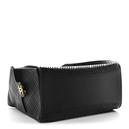 Chanel Perforated Calfskin Quilted Small Chanel 25 Handbag Black 4 of 11