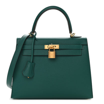 Hermes Epsom Kelly Sellier 25 Malachite 1 of 11