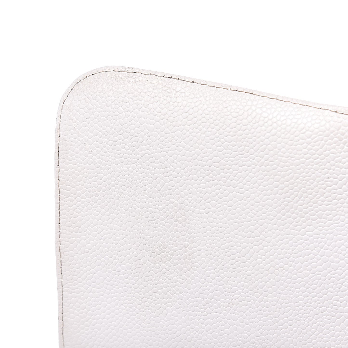 Caviar Quilted Jumbo Single Flap White
