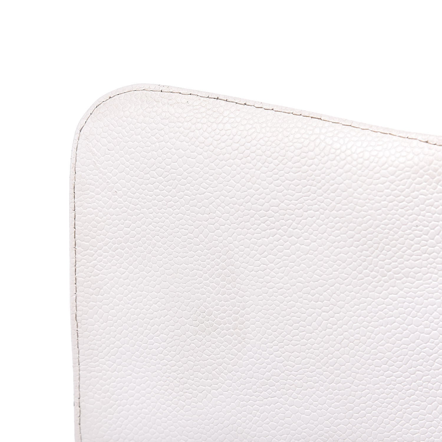Chanel Caviar Quilted Jumbo Single Flap White 19 of 22