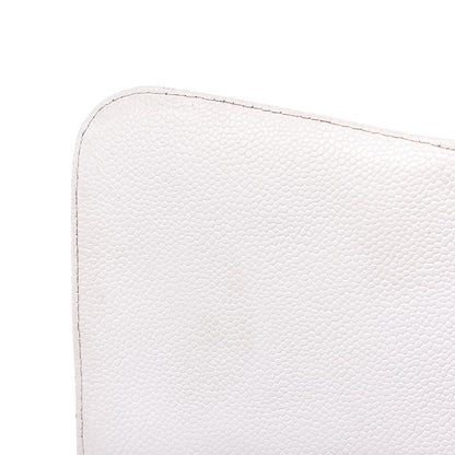 Chanel Caviar Quilted Jumbo Single Flap White 19 of 22