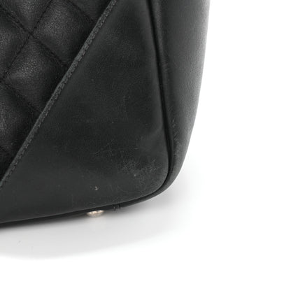 Chanel Calfskin Quilted Large Cambon Flap Black White 16 of 25