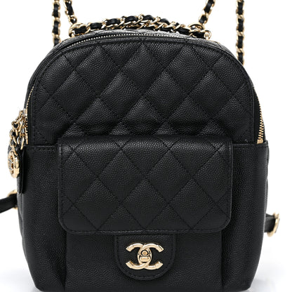 Chanel Caviar Quilted Small CC Day Backpack Black 8 of 11