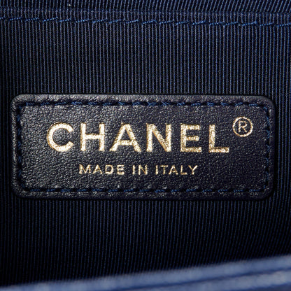 Chanel Caviar Quilted Small Boy Flap Navy 6 of 10