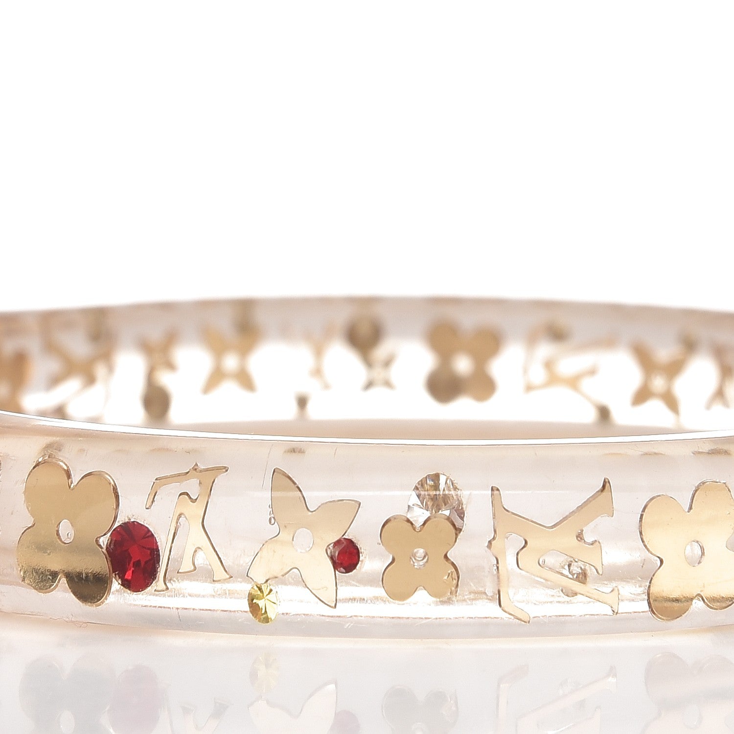 Louis Vuitton Resin Swarovski Medium Inclusion Bracelet PM Transparent 3 of 3