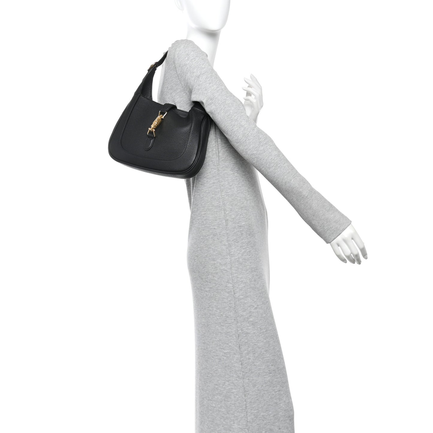 Grand Prix Calfskin Small Jackie 1961 Hobo Black