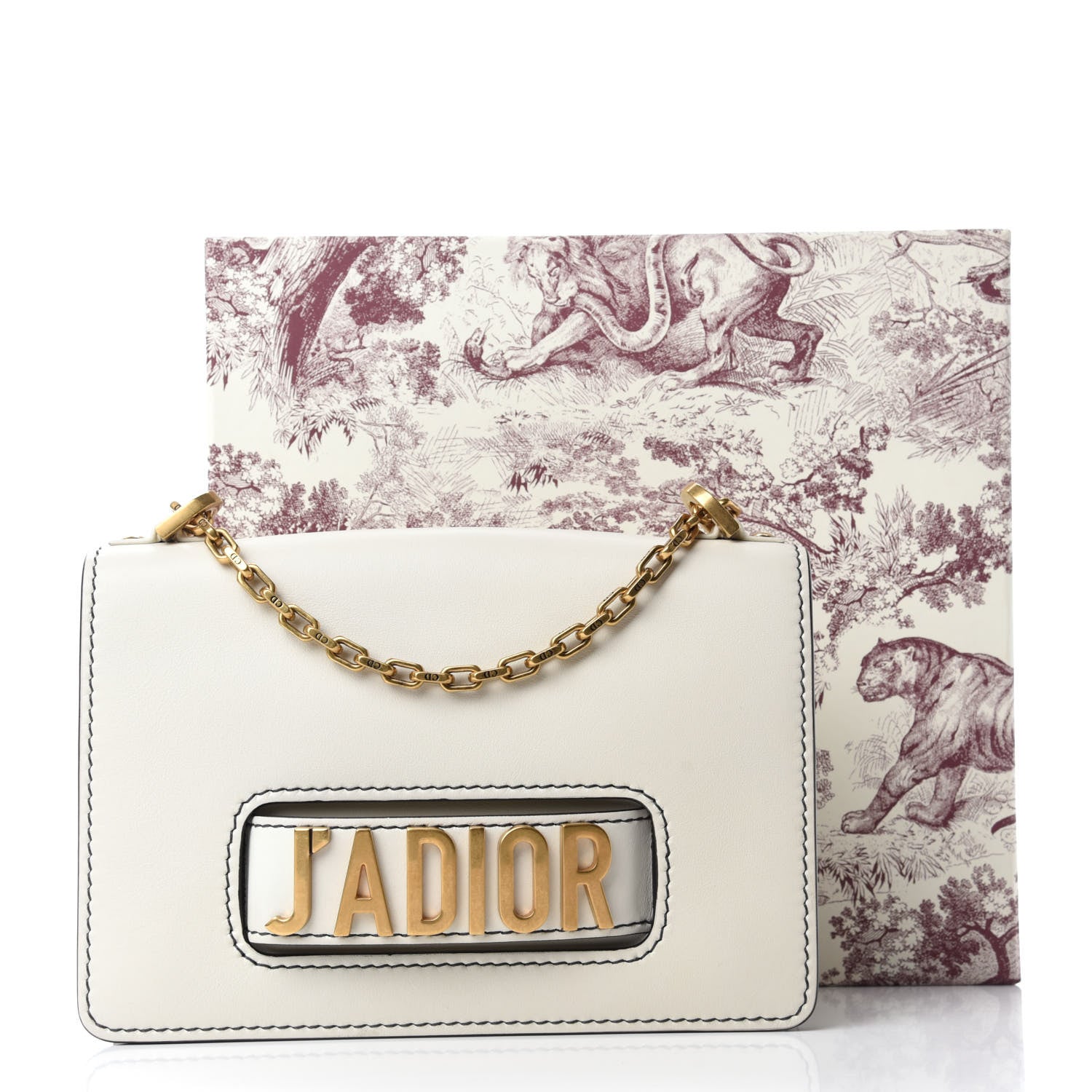 Christian Dior Calfskin J'Adior Chain Flap Bag Off White 10 of 10