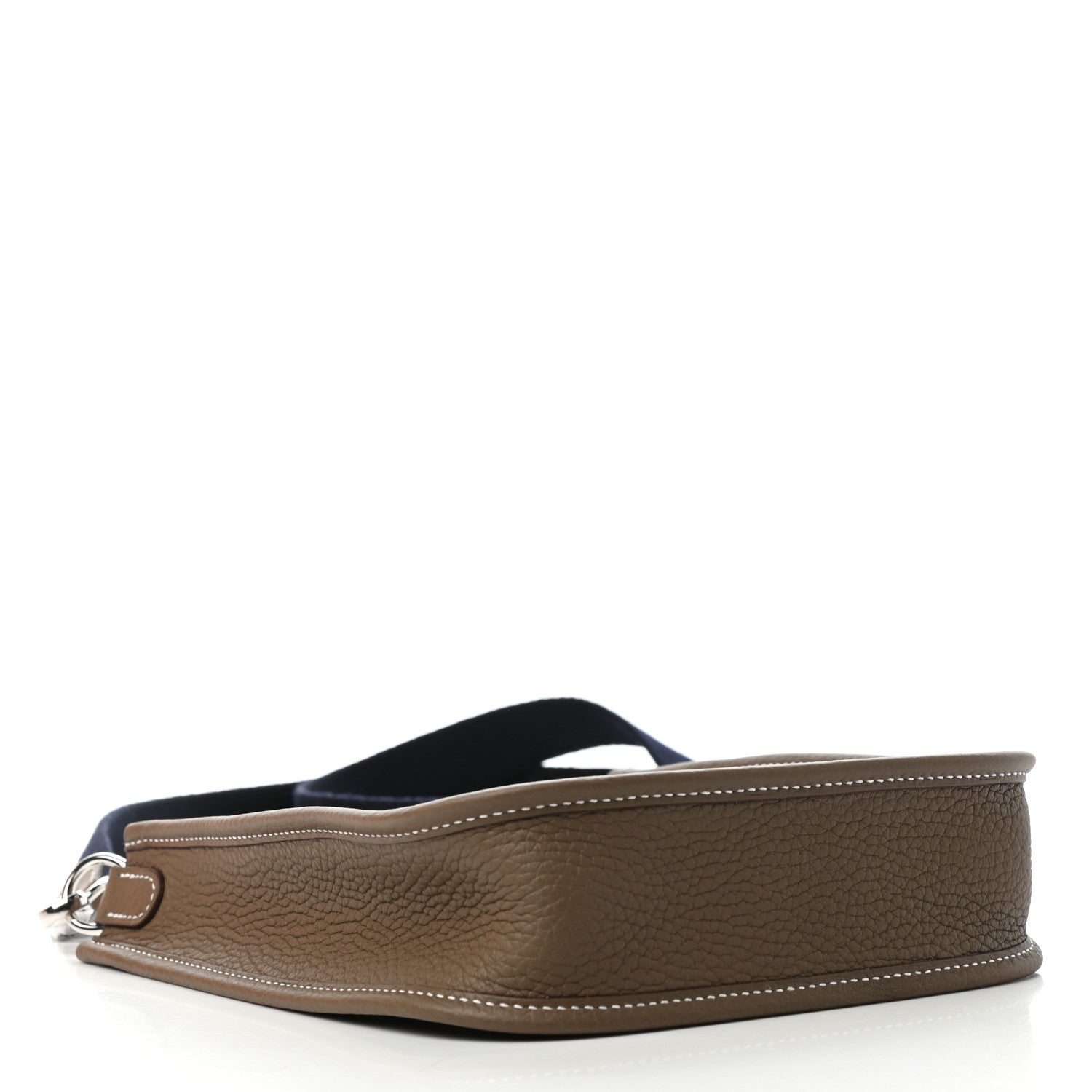 Hermes Taurillon Clemence Amazone Evelyne TPM Etoupe Bleu Indigo 4 of 11