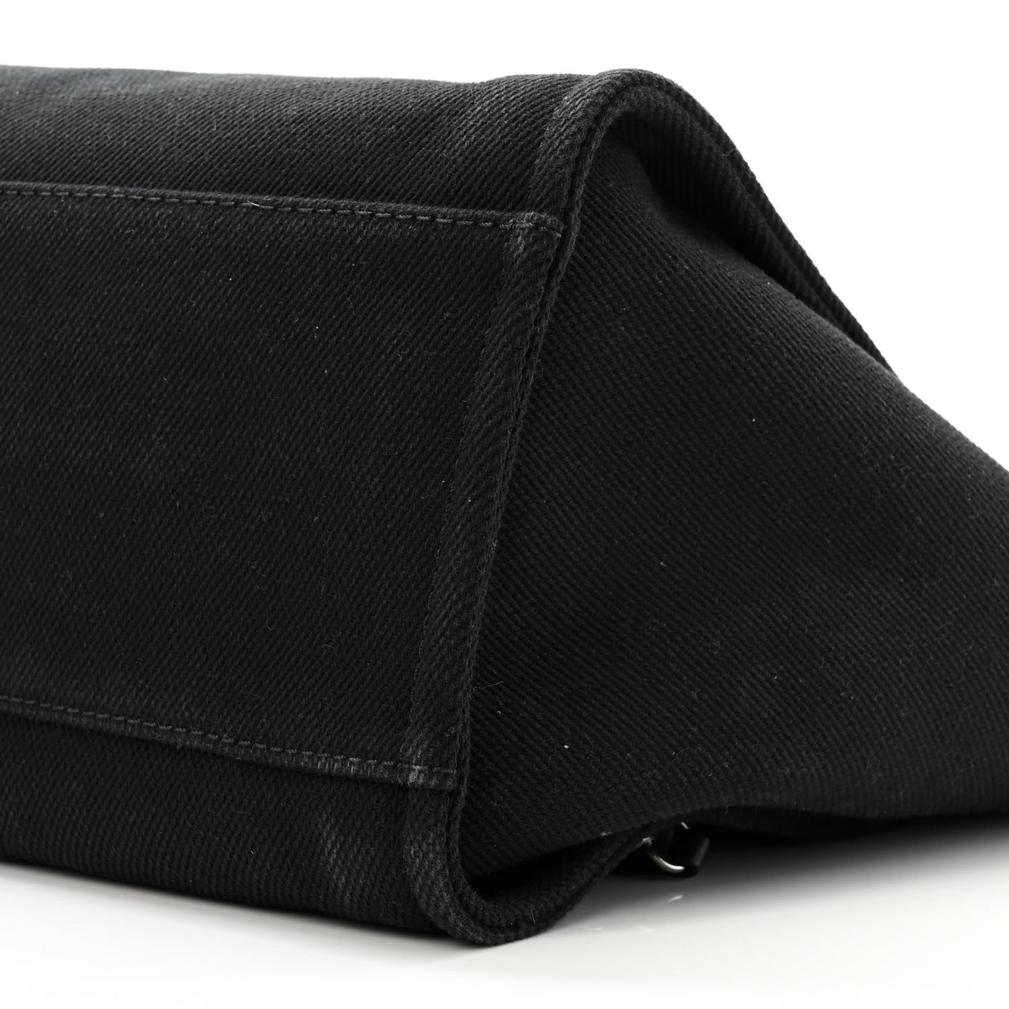 Canvas Pearl Medium Deauville Tote Black