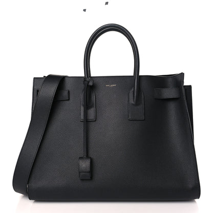 Saint Laurent Grained Calfskin Large Sac De Jour Carryall Black 3 of 10