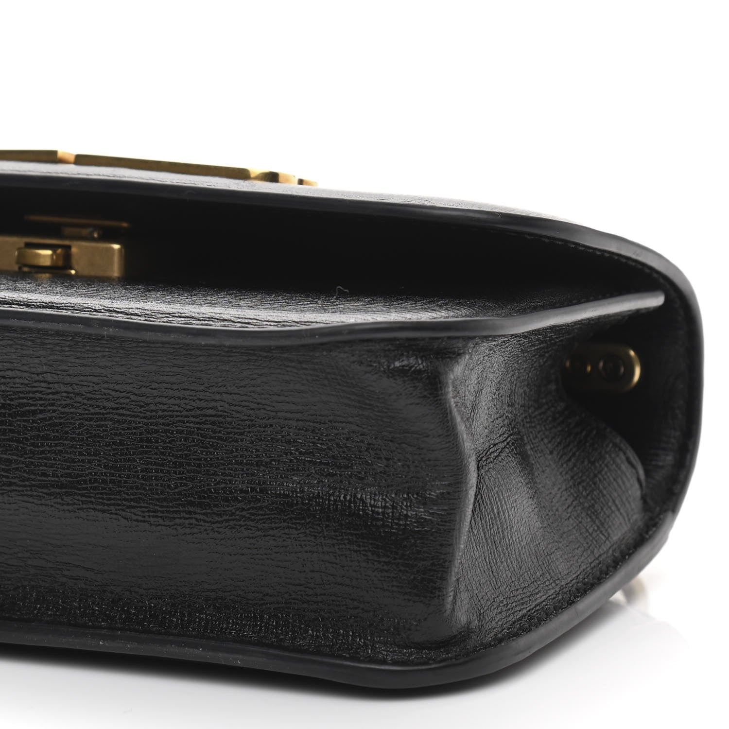 Balenciaga Calfskin Stripe Embossed Gossip Chain Bag XS Black 9 of 9