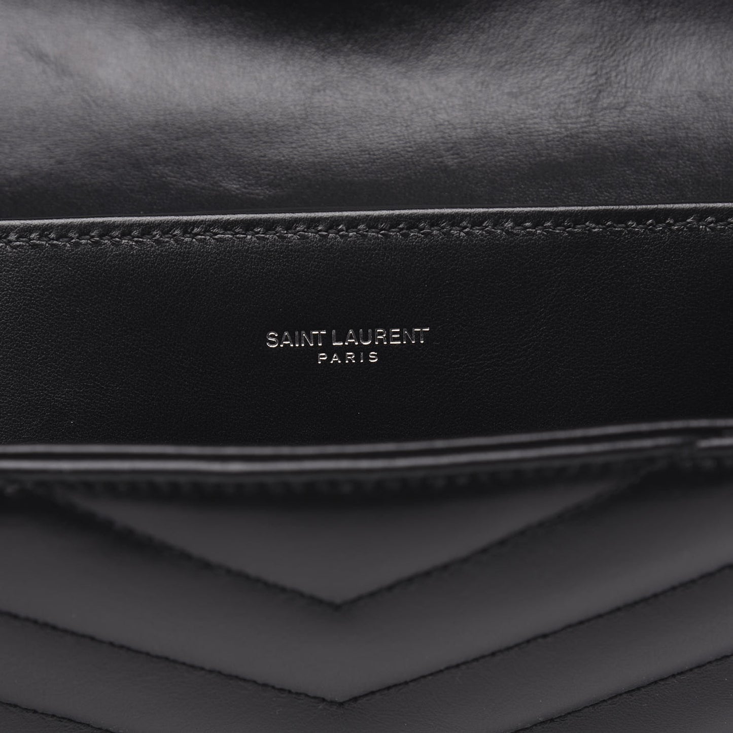 Calfskin Y Quilted Monogram Loulou Document Holder Black