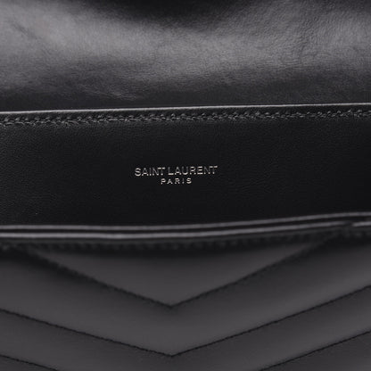 Saint Laurent Calfskin Y Quilted Monogram Loulou Document Holder Black 6 of 11