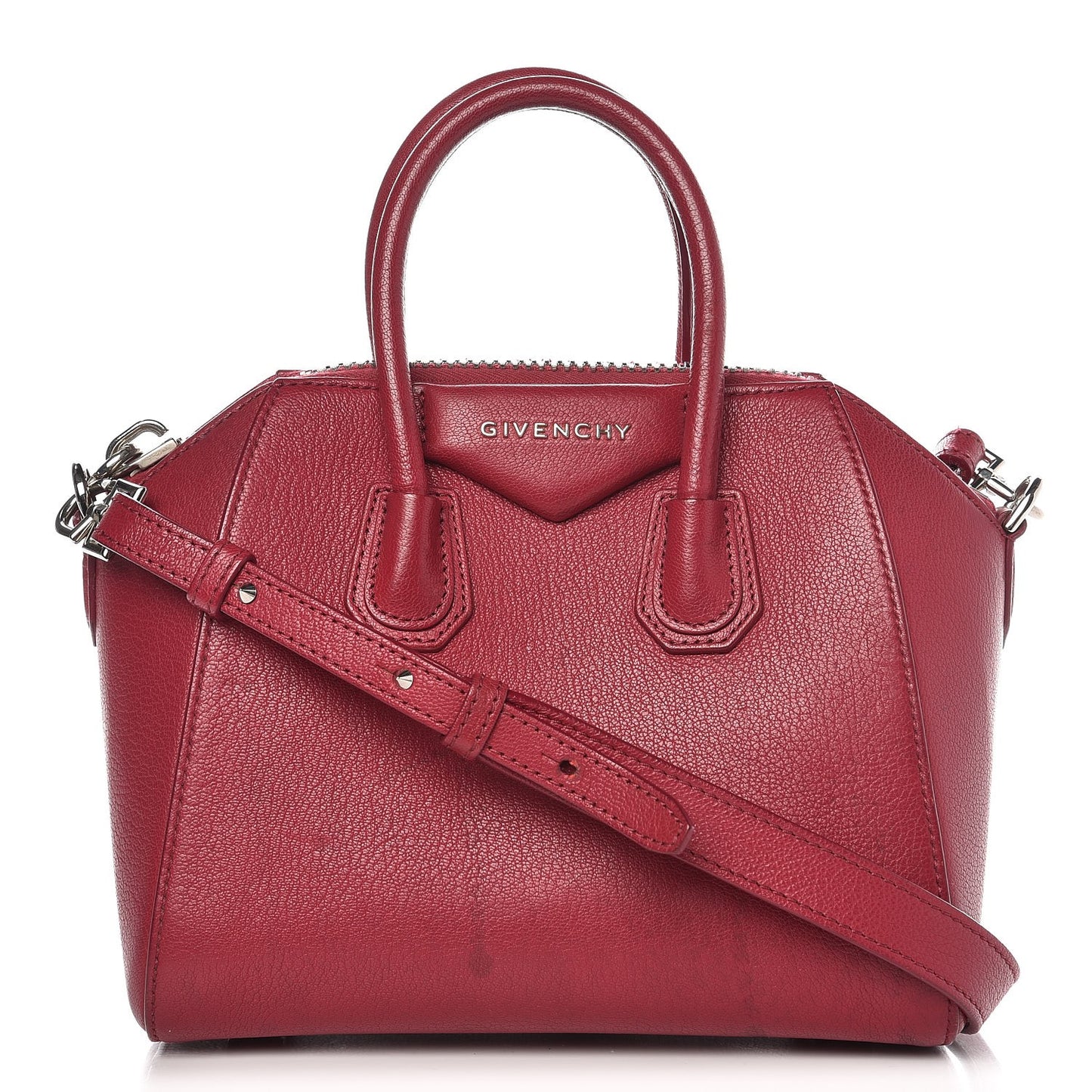 Sugar Goatskin Mini Antigona Raspberry