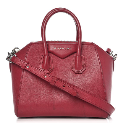 Givenchy Sugar Goatskin Mini Antigona Raspberry 1 of 10
